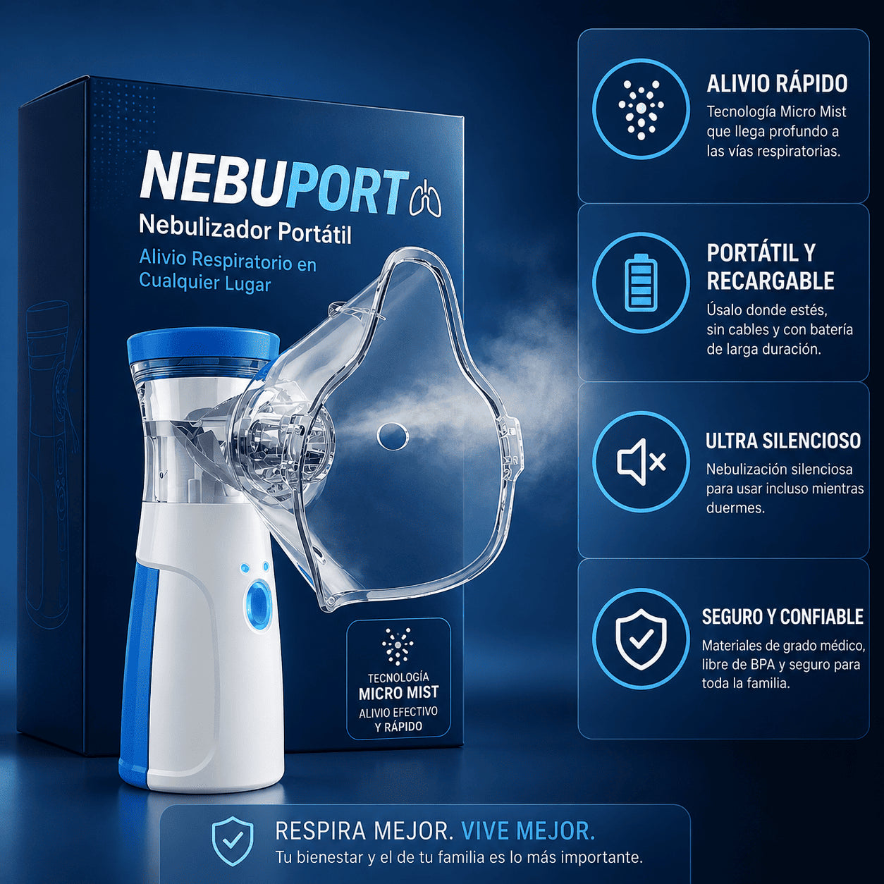 Sistema Portátil de Alivio Respiratorio