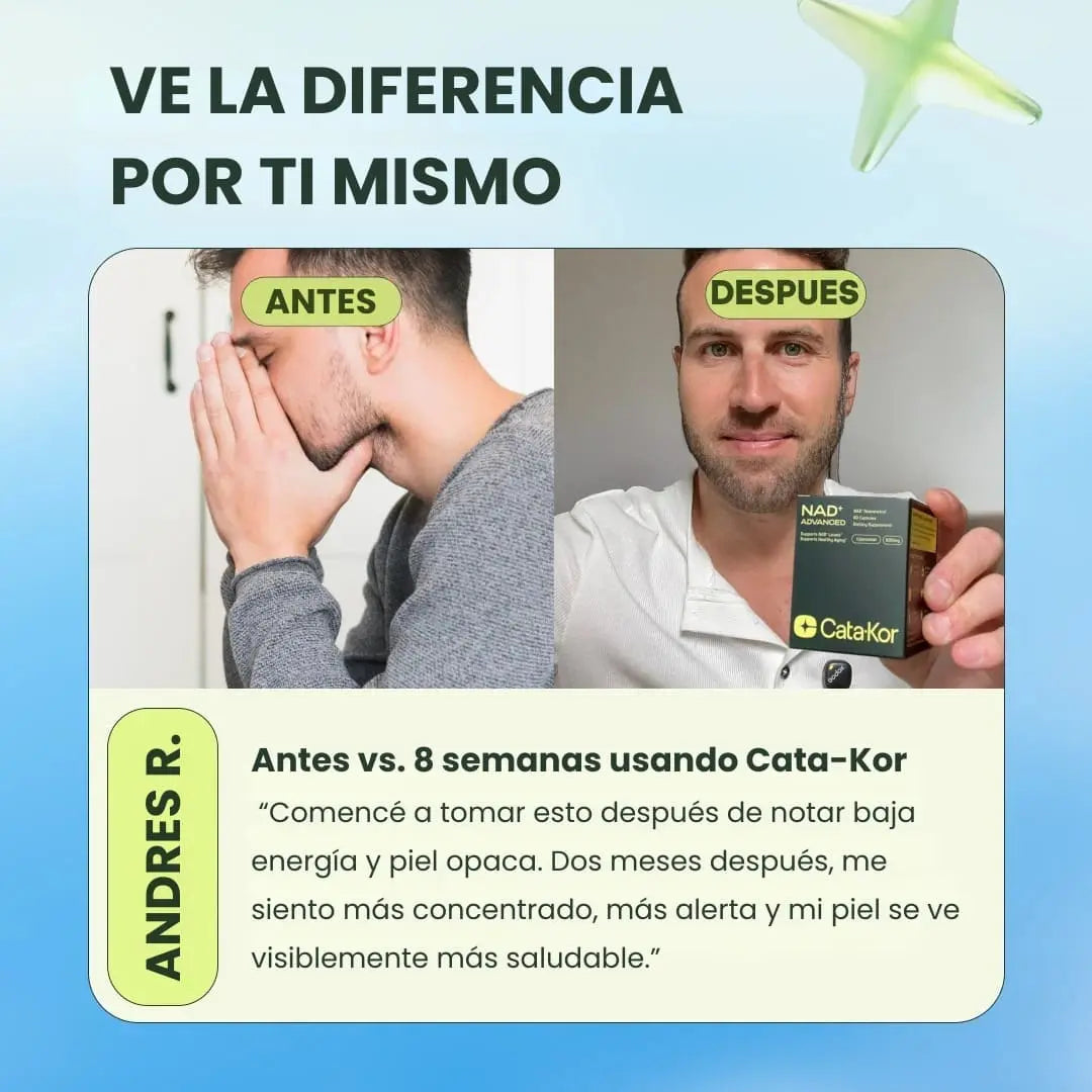 Cata-Kor™ NAD+ Suplemento Antienvejecimiento